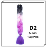 24Inch Synthetic Long Jumbo Ombre Braiding Hair For