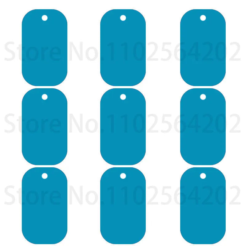20pcs Aluminum Blank Rectangular Pet Dog Tag Custom