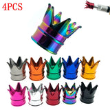 14PCS Creative Crown Aluminum Car Wheel Tyre Tire