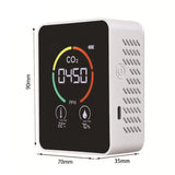 CO2 Detector Multifunctional Thermohygrometer Air Quality Monitor CO2