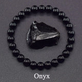 Real Natural Labradorite Stone Bead Bracelet Men Women