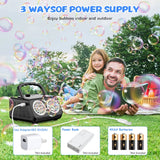 Automatic Bubble Machine Upgrade Bubble Blower with 2