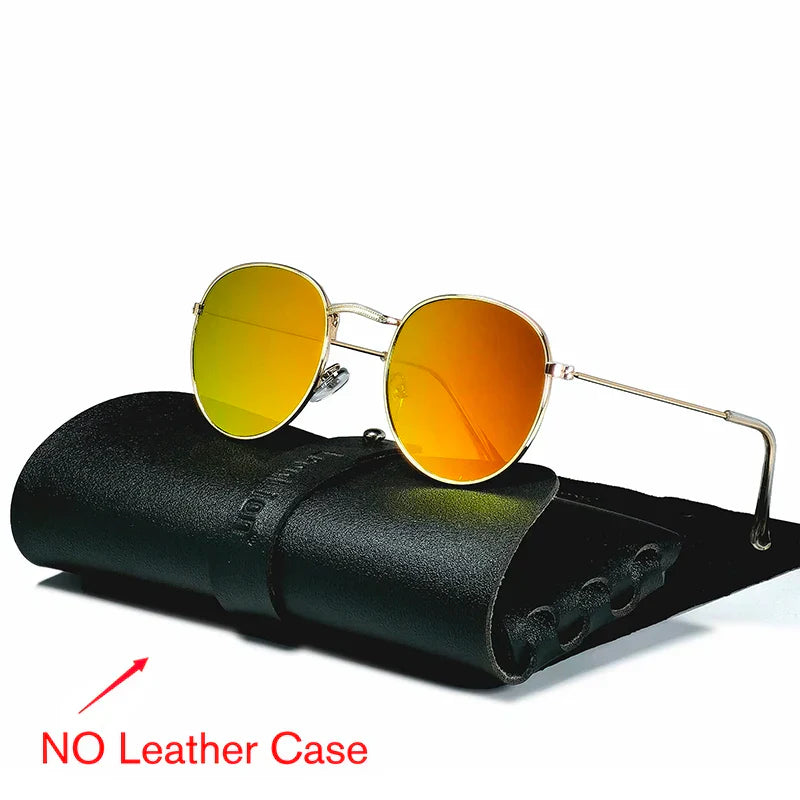 LeonLion 2023 Round Retro Sunglasses Men Round Vintage