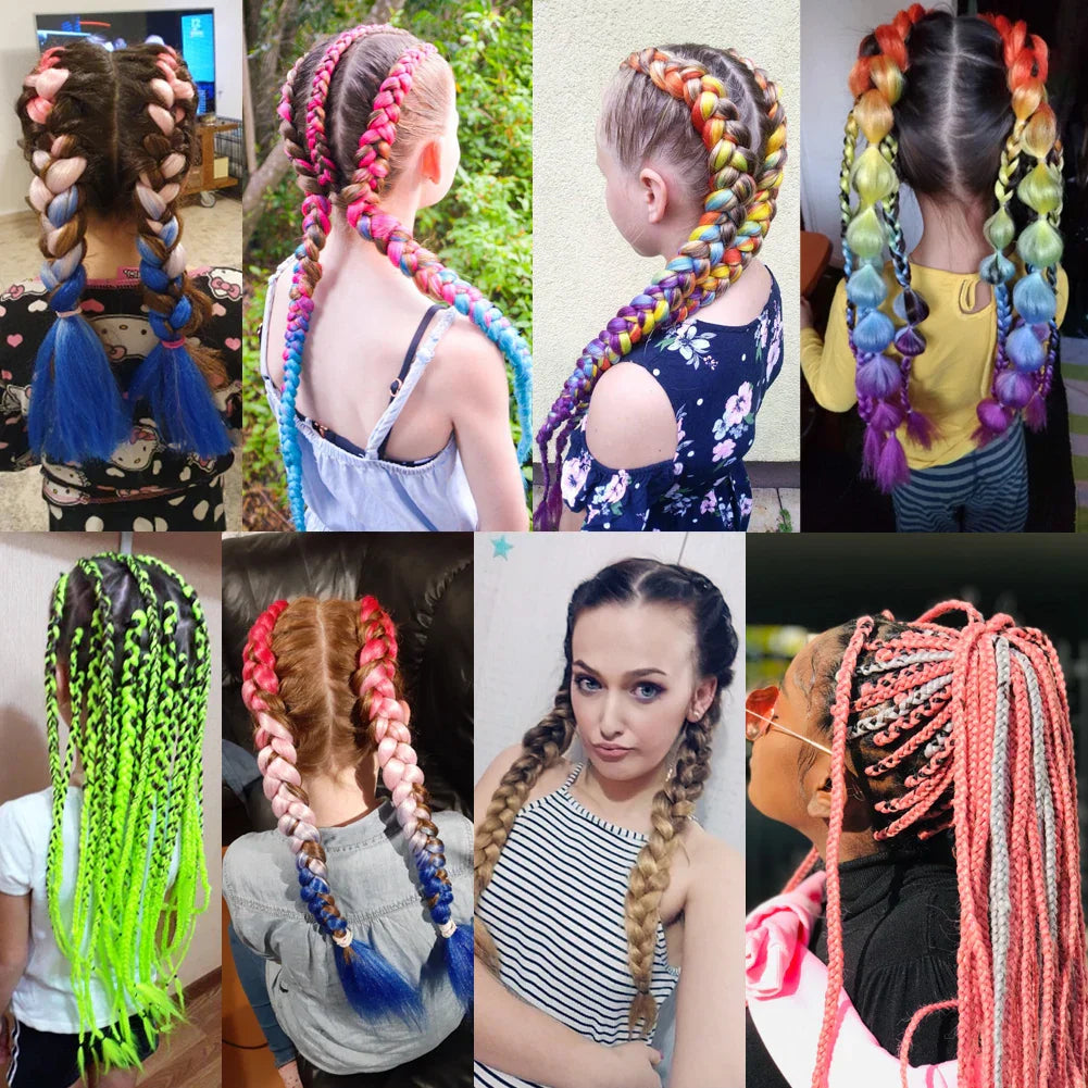 Braiding Hair Pre-stretched Synthetic Jumbo Braiding Hair Extensions