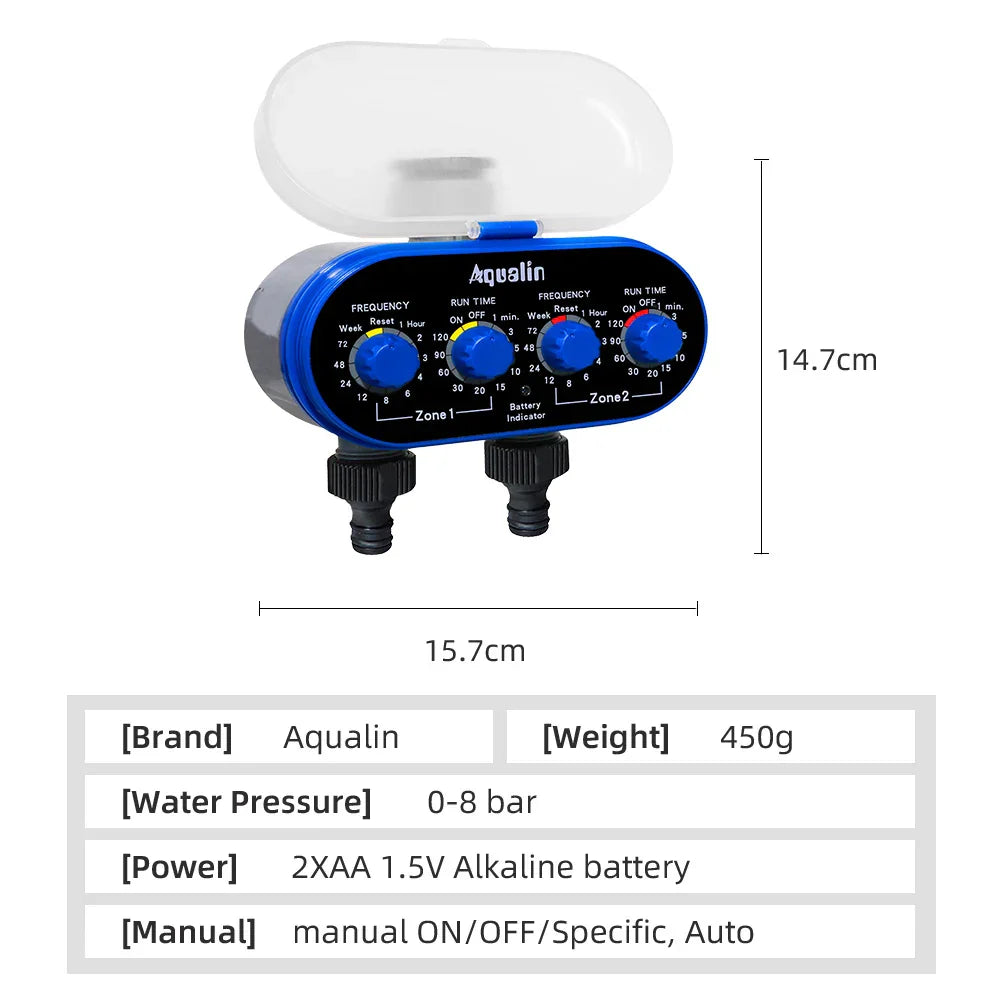 Ball Valve Electronic Automatic Watering Two Outlet Four