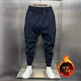 Fashion Street Style Skinny Jeans Men Warm Plus