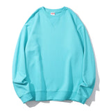 Autumn Winter 380g Cotton Heavy Hoodie Round Neck