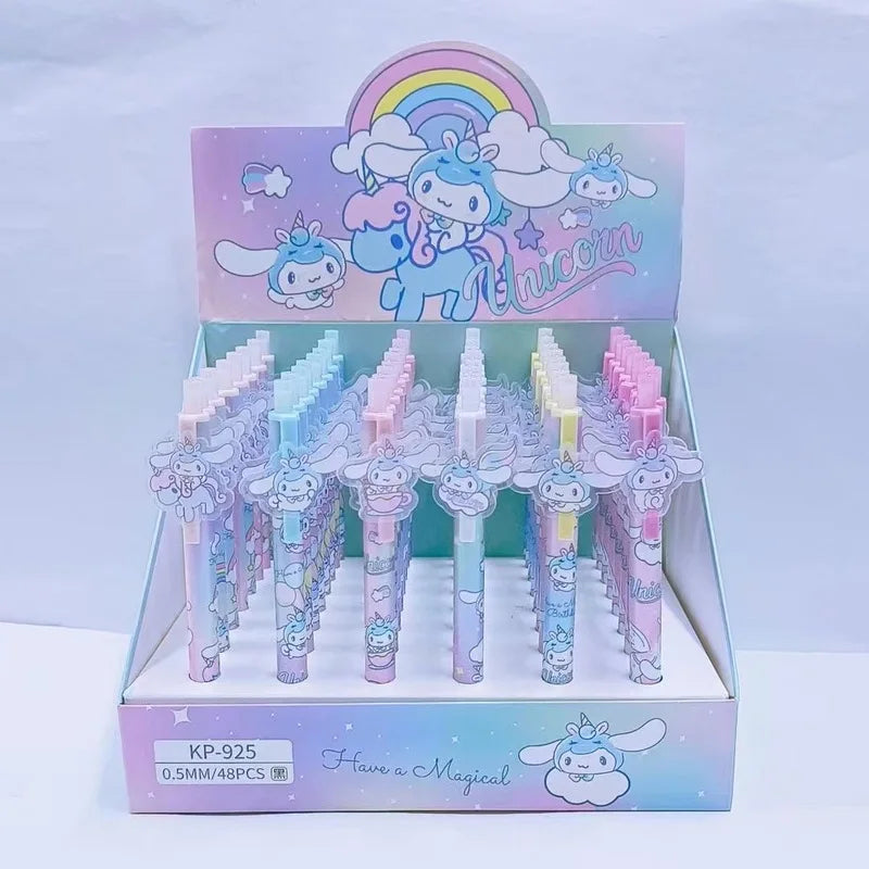 New 48pcs Gel Pen Sanrio Boxed Cartoon Cinnamoroll