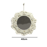 Macrame Wall Mirror Boho Round Mirrors Art Home