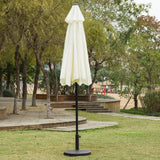 9' Patio Umbrella Outdoor Table Umbrella with 8