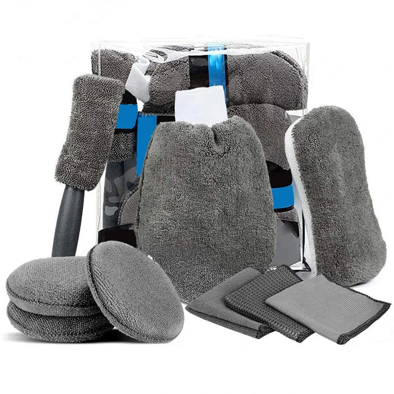 9pcs Wash Sponge Auto Applicator Pads Car Wipe
