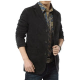 New Men Blazer Spring Autumn Cotton Denim Jackets