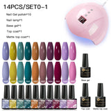 Mtssii 13/16Pcs Gel Nail Polish Set With 36W