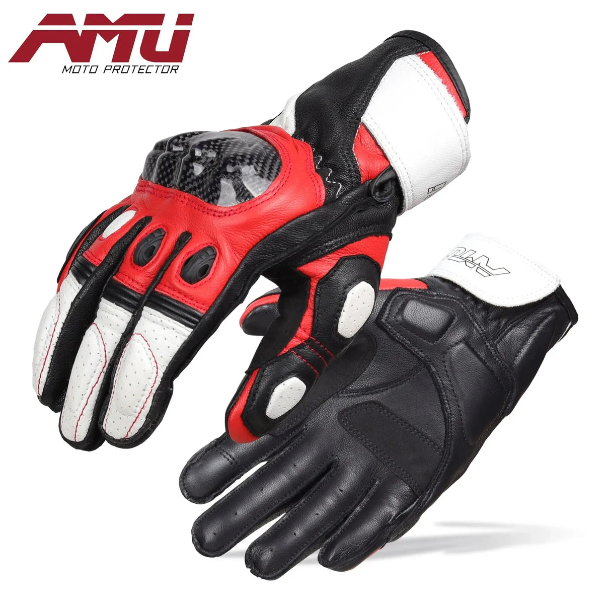 AMU Carbon Fiber Protective Motorcycle Gloves