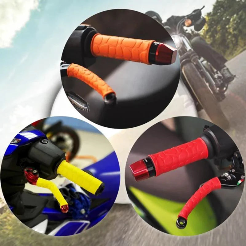 4Pcs Non-Slip Rubber Motorcycle Handle Grip Covers