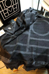 Brand Totem* Scarf Stripe Simple Design Cashmere Woven