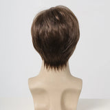 Bob Pixie Cut Wig for Men Light Brown