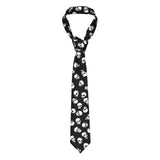 Mens Tie Classic Skinny Haloween Scary Skull Neckties