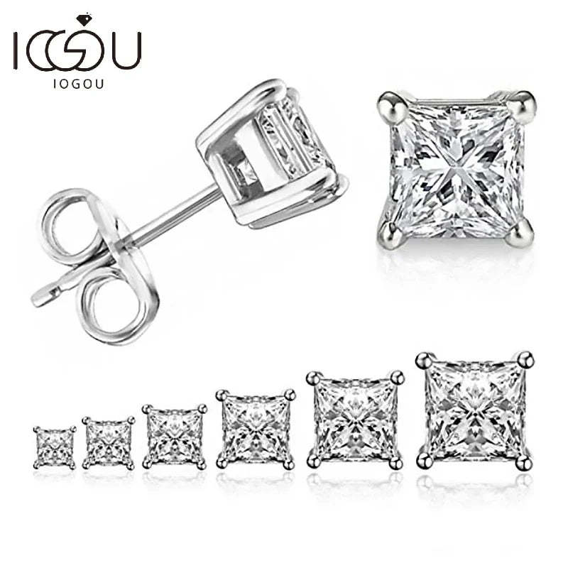 IOGOU 925 Sterling Silver Stud Earrings For Women