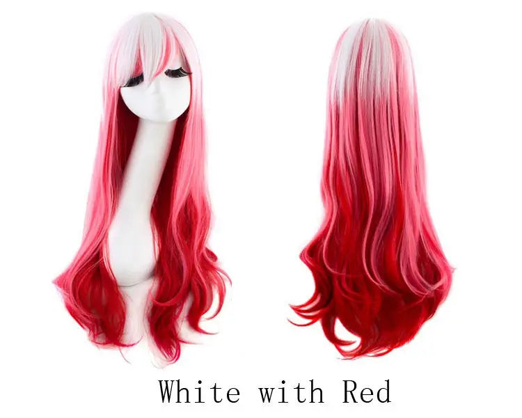 Lady 80cm Long Curly Wigs Fashion Cosplay Costume