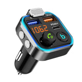 Car Bluetooth 5.0 FM Transmitter Car MP3 Player Large Microphone Dual USB Fast Charger QC3.0 PD20W Car Electronics Accessories