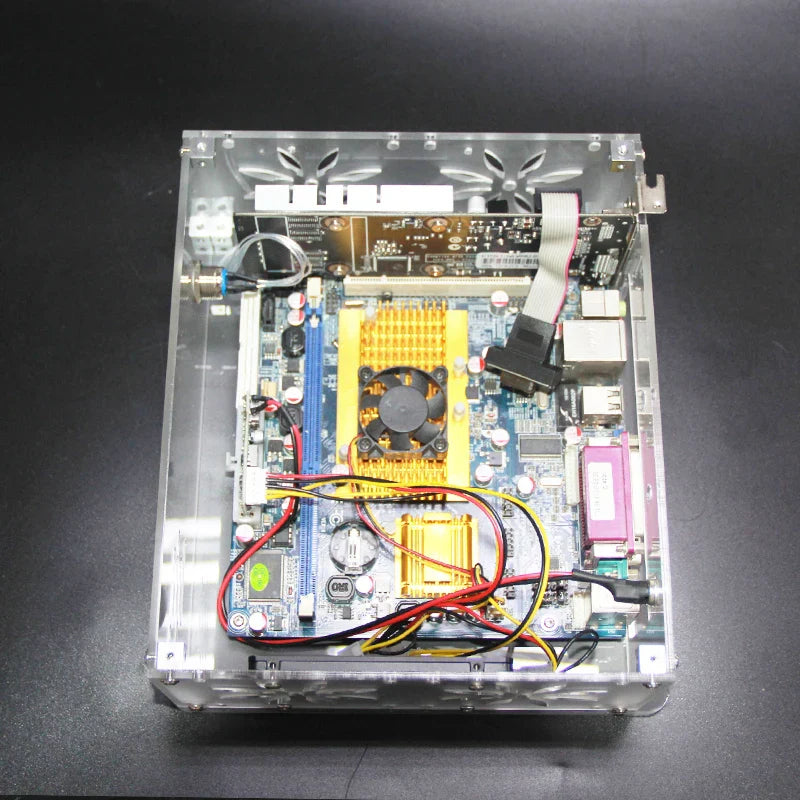 Mini itx computer case Acrylic frosted transparent chassis