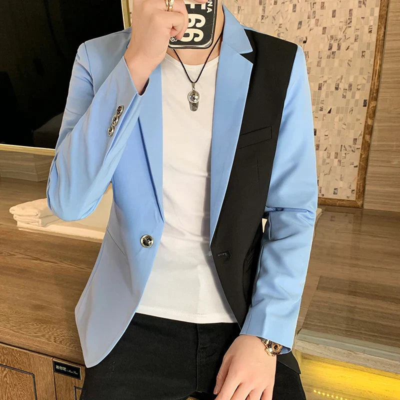 Men Blazer Slim Fit 2024 Autumn New Hot