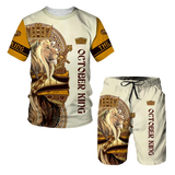 2023 Men T-shirt Set Tracksuit Training Wear Lion