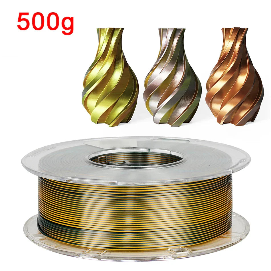 Tri-Color 3D Printer Filament PLA Silk Tricolor for