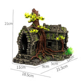 Fish Tank Plant Rockery Multi-style Aquarium Decoration,Resin Artificial