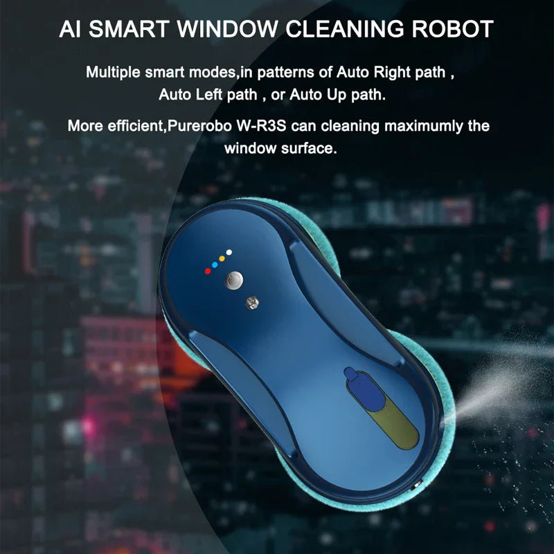 Purerobo W-R3S Robot Vacuum Cleaner Electric Window Cleaning