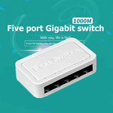 10/100 / 1000Mbps Mini Gigabit Network Switch 5