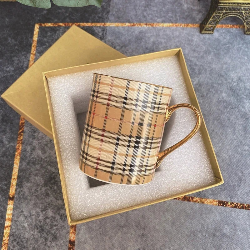 Luxury Brand Ceramic Coffee Cup Tumbler Mug Living