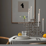 Molecular Structure Metal Candle Holder Nordic Gold Candlestick