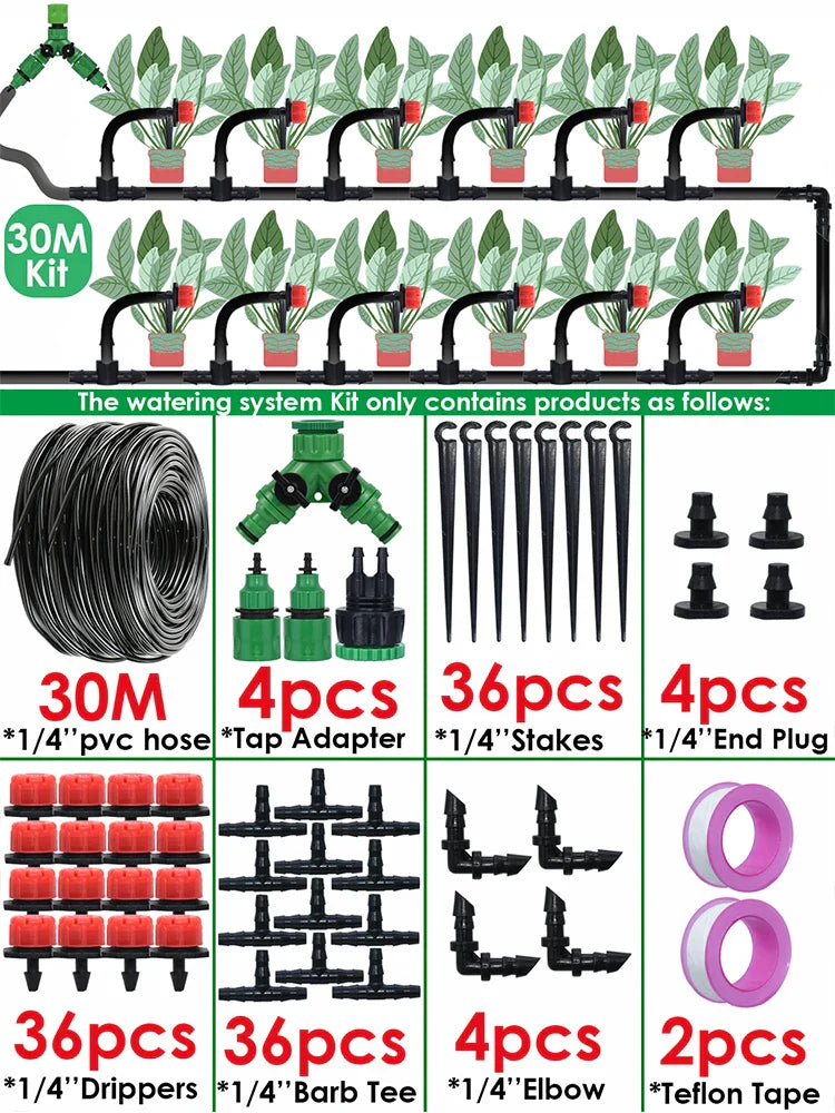 KESLA Garden Drip Irrigation Automatic Watering System Kit