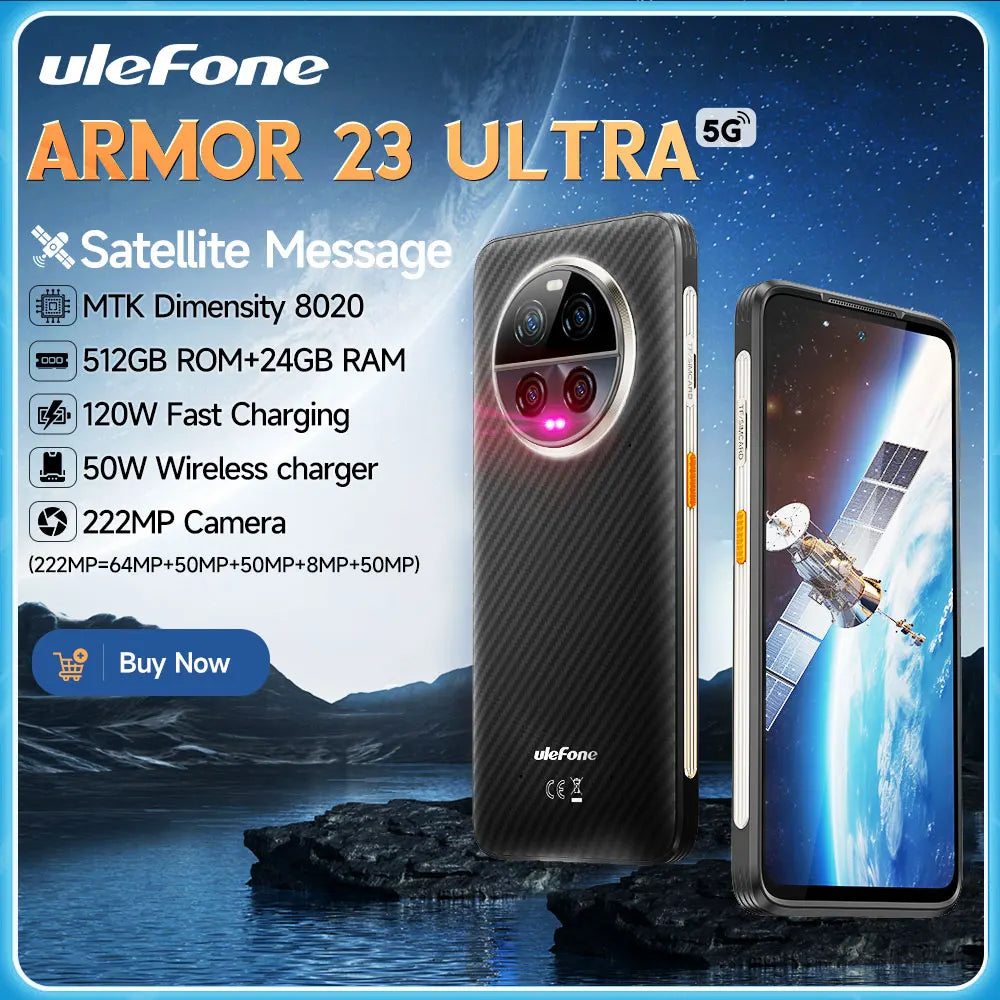 Ulefone Armor 23 Ultra 5G Rugged Phone Satellite