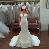 BONJOURY Classic 2023 Wedding Dresses Strapless Sweetheart For