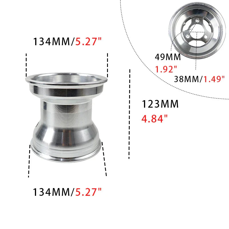 LYNNCHI Motorcycle Front Rear Wheel Rim Hub 3