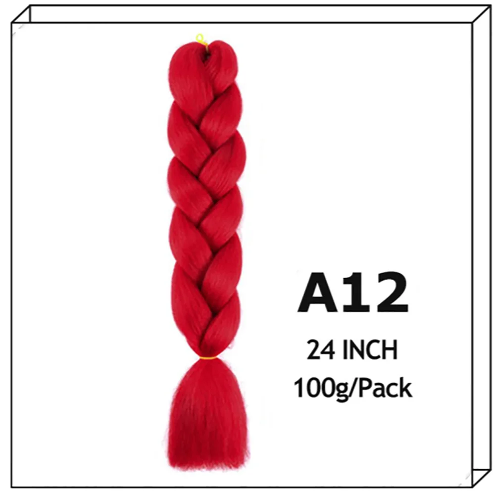 24Inch Synthetic Long Jumbo Ombre Braiding Hair For