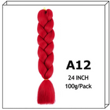 24Inch Synthetic Long Jumbo Ombre Braiding Hair For