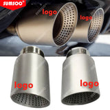 1 Pcs Matte Stainless Steel Car Muffler Tip