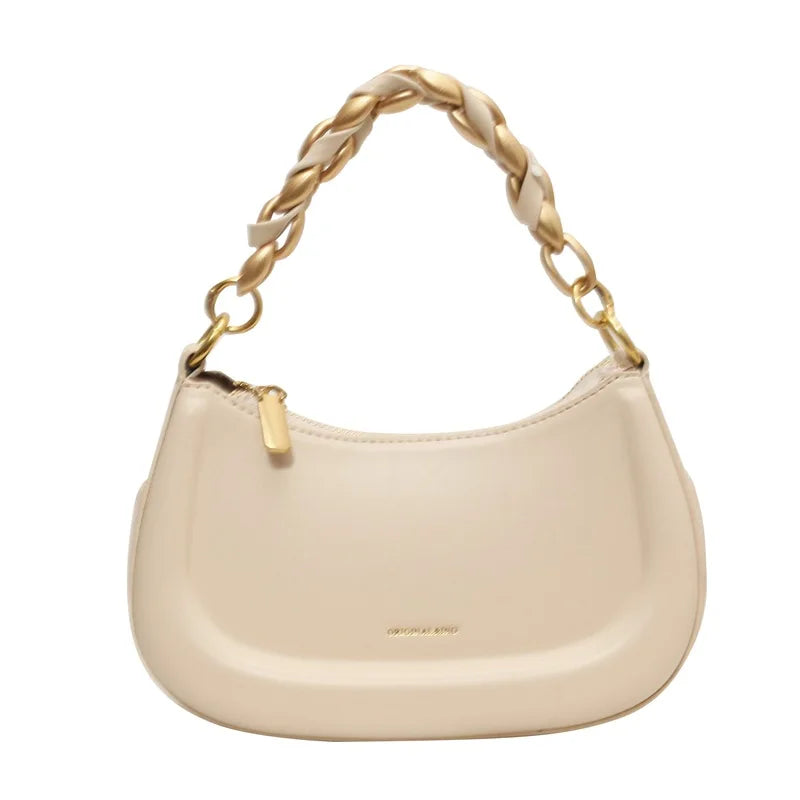 Simple Versatile Bag for Women's 2024 New Solid