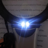 Hands Free LED Loupe Lighted Reading Magnifier Neck