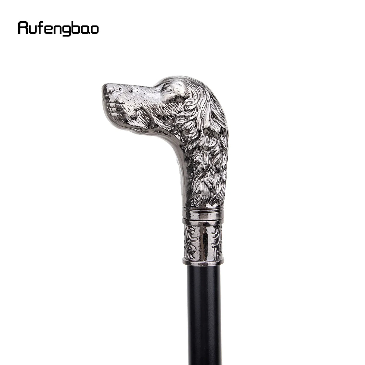 Sliver Loyal Dog Head Walking Stick with Hidden