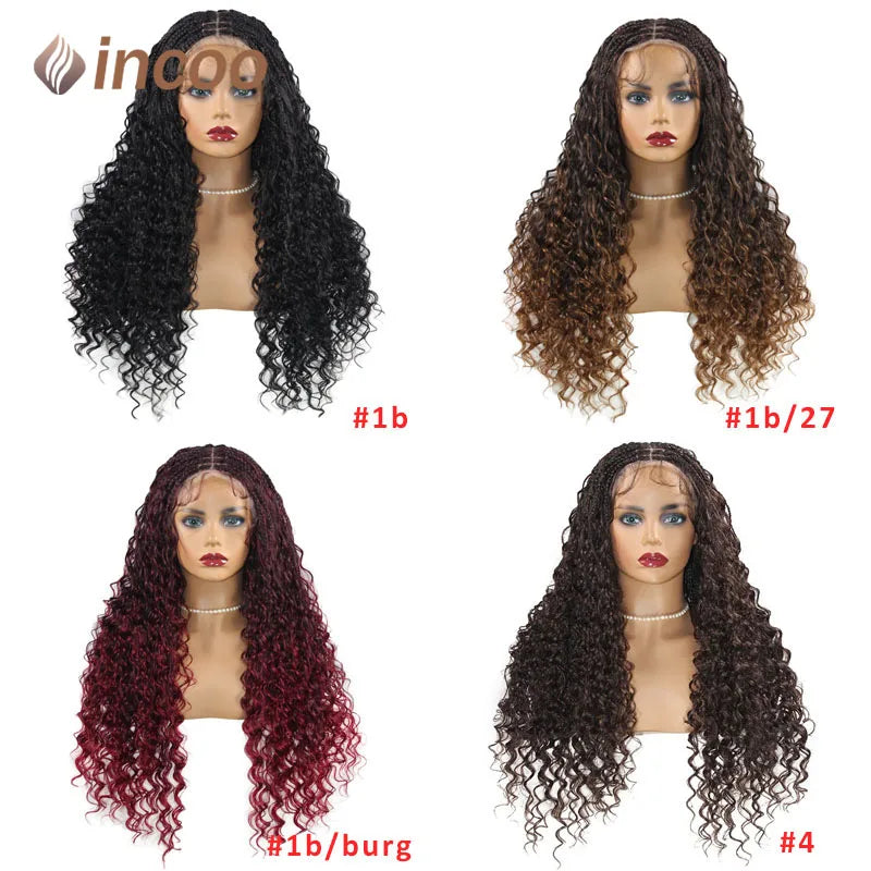 24'' Bohemia Full Lace Box Braided Wig Synthetic