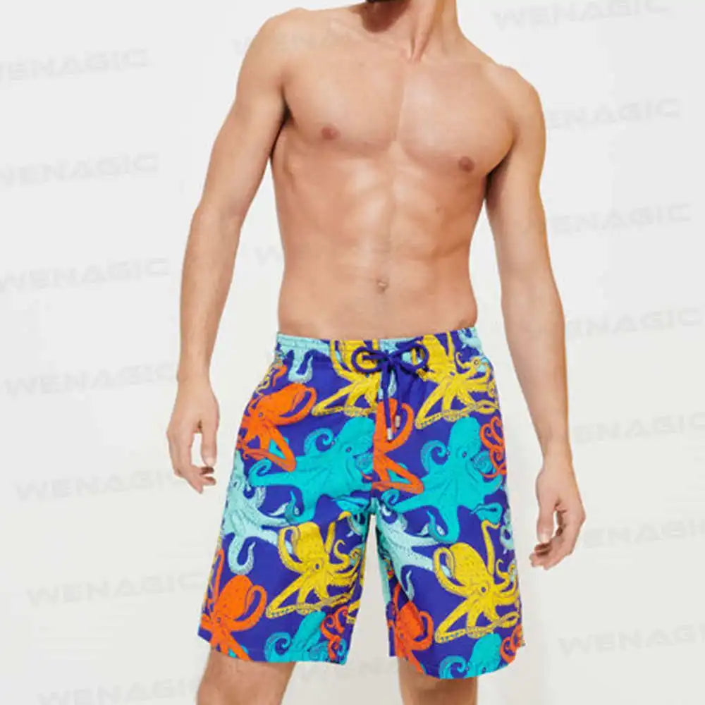 New Summer Men Swimwear Swim Trunks Beach Board