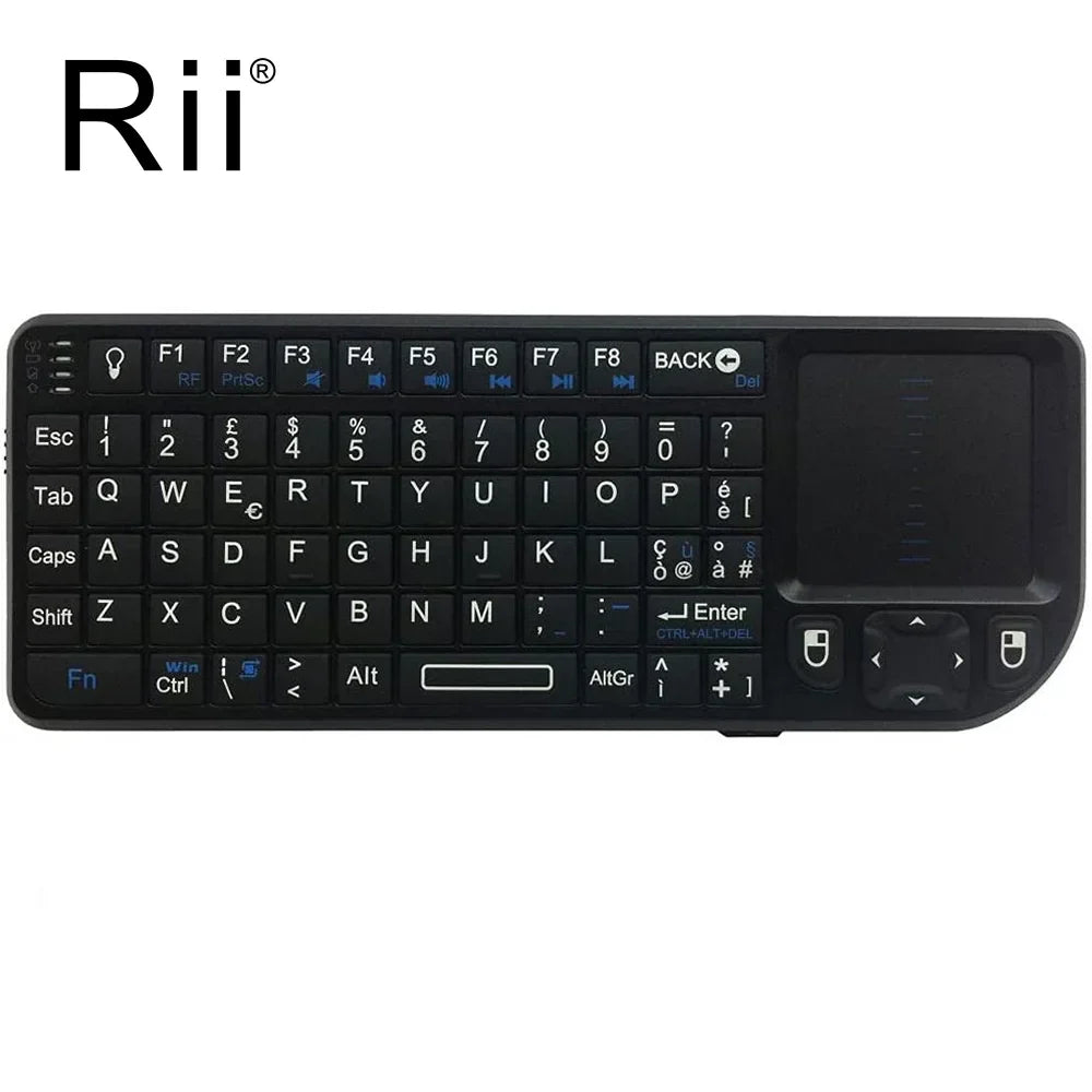 Rii X1 2.4GHz Mini Wireless Keyboard English/ES/FR Keyboards