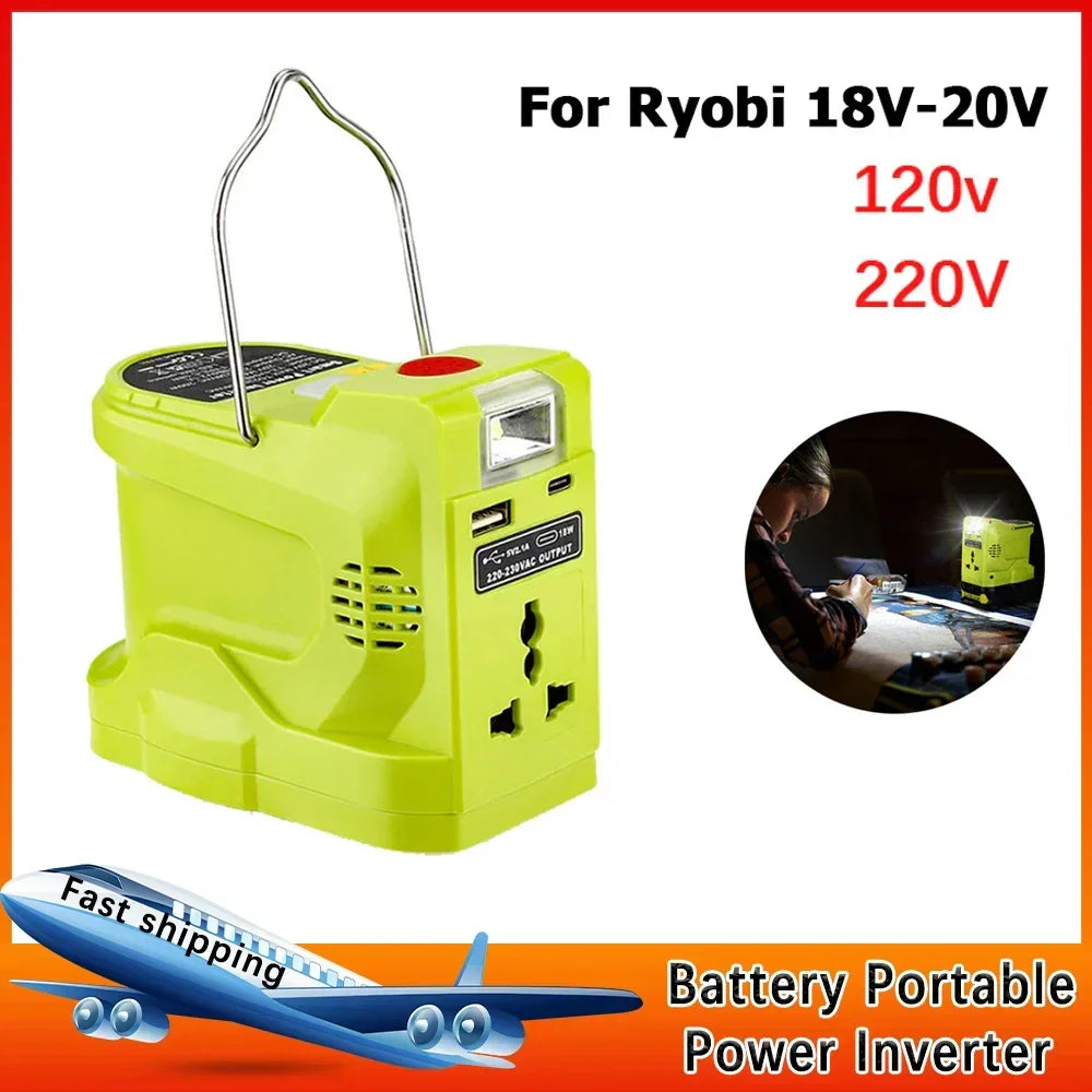 200W Power Inverter Generator for Ryobi 18V Lithium