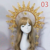 Baroque Headband DIY Material Gothic Lolita Crown Headband