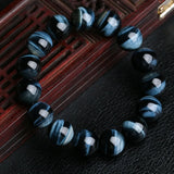 5A Royal Blue Tiger Eye Tiger Eye Beads